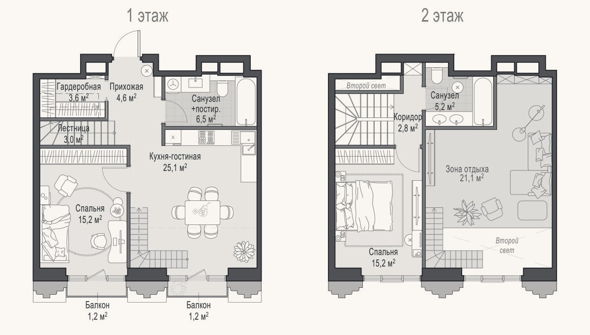 Планировка: 3-к, 81,5 м²