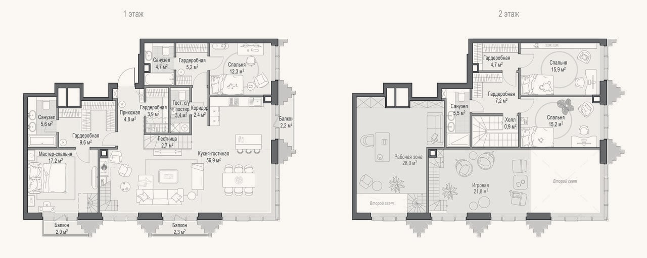 Планировка: 4+ к, 178 м²