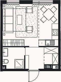 Планировка: Студия, 30,2 м²