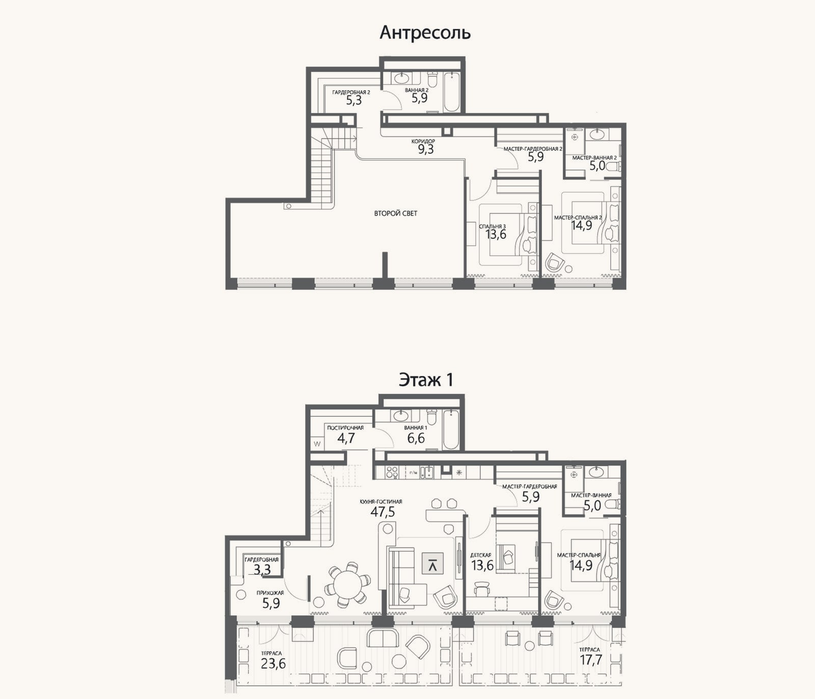 Планировка: 4+ к, 167,2 м²
