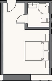 Планировка: Студия, 18 м²