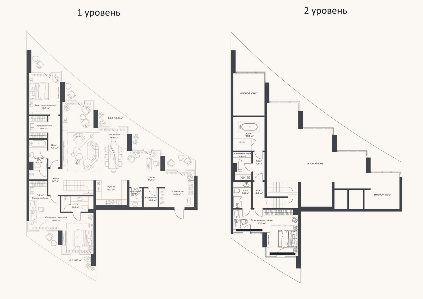 Планировка: 4+ к, 225 м²