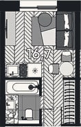Планировка: Студия, 16,7 м²