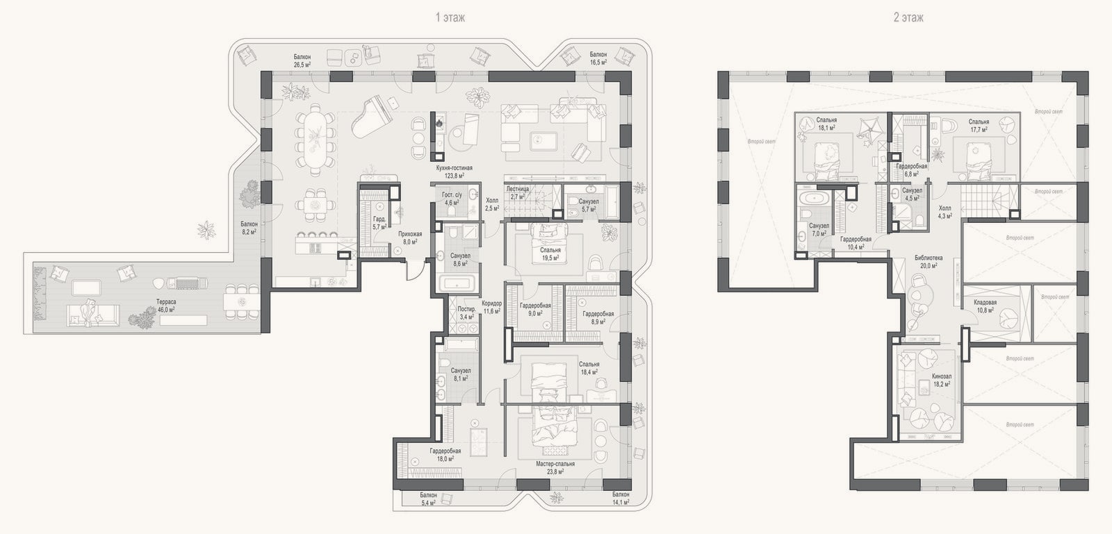 Планировка: 4+ к, 411,1 м²