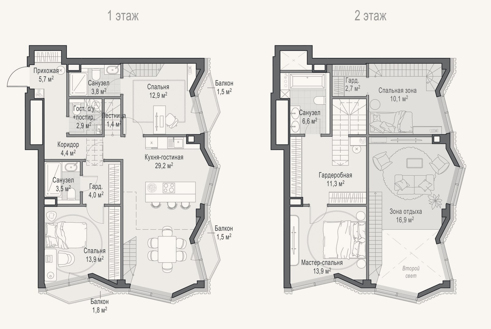 Планировка: 4+ к, 111,5 м²