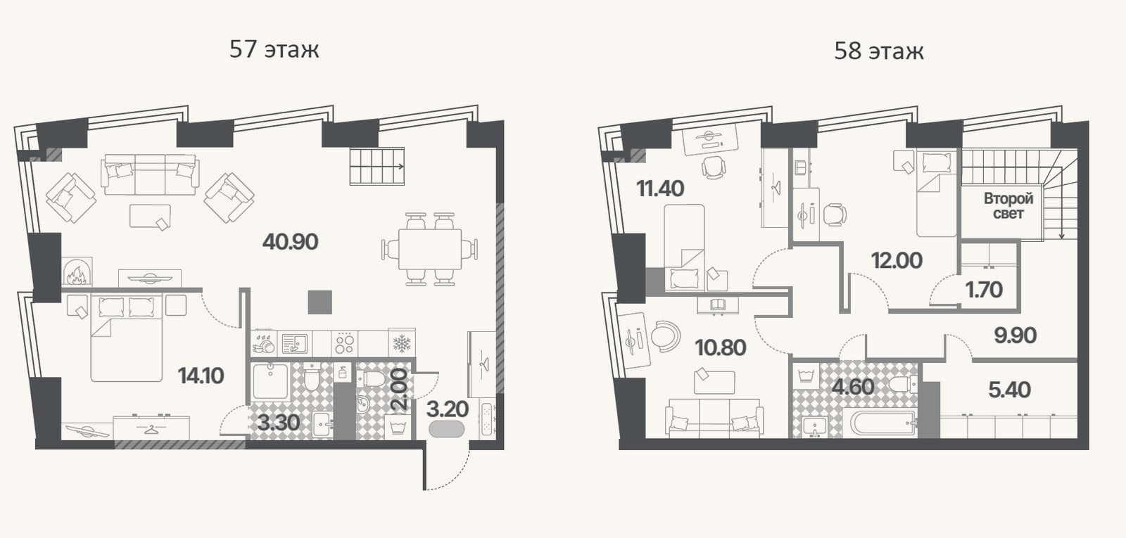 Планировка: 4+ к, 119,3 м²