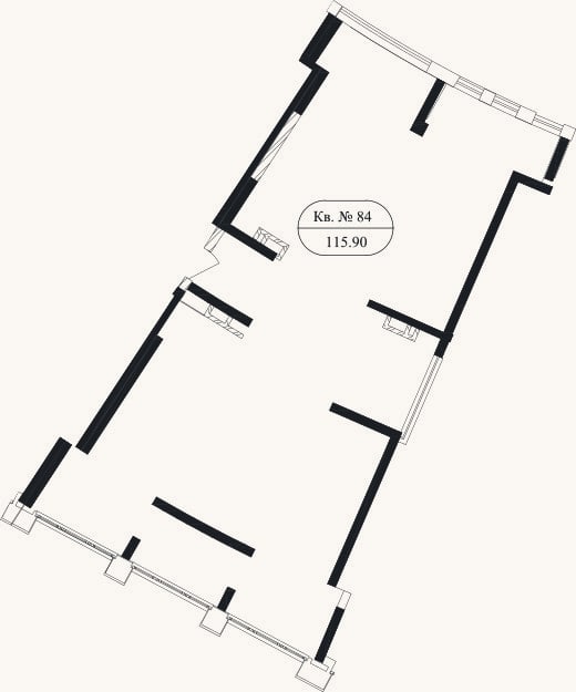 Планировка: Своб. план., 110,3 м²
