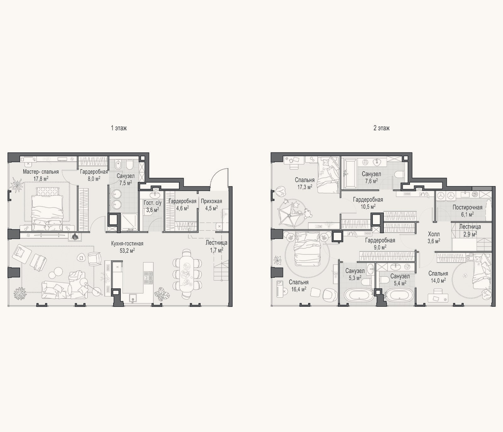 Планировка: 4+ к, 197 м²