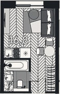 Планировка: Студия, 16,8 м²