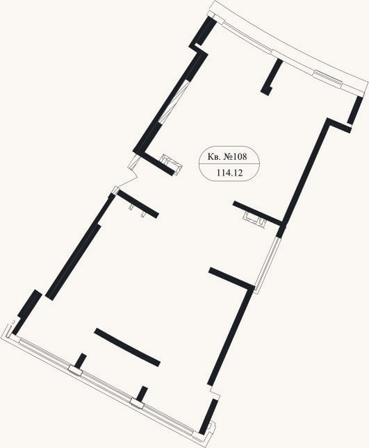 Планировка: Своб. план., 108,8 м²