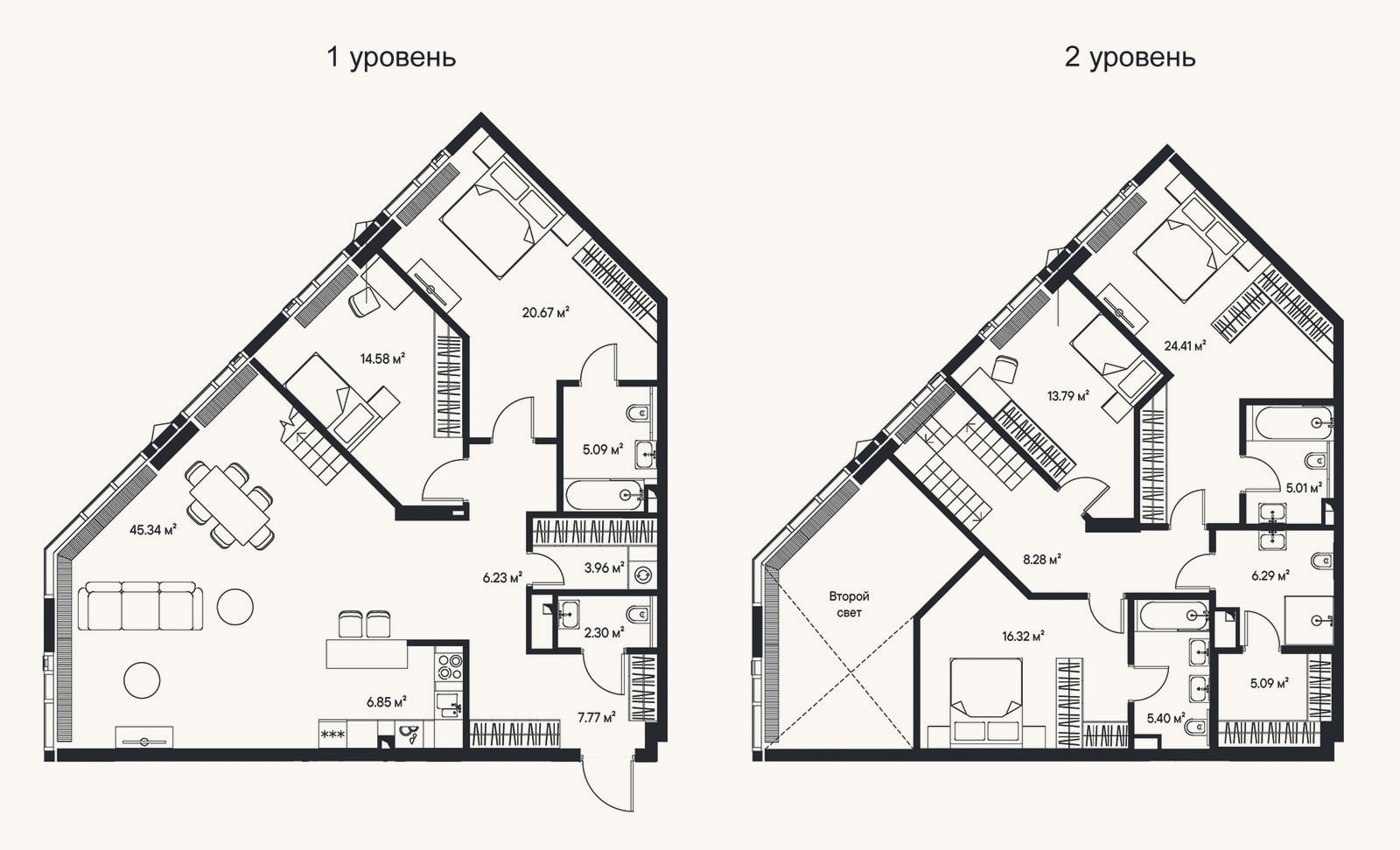 Планировка: 4+ к, 197,4 м²